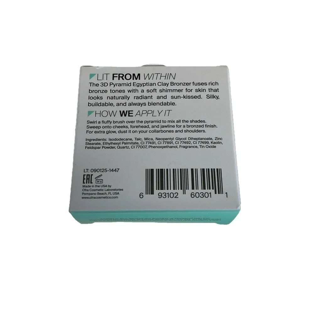 OFRA COSMETICS 3D Pyramid Egyptian Clay Bronzer 7 g/ 0.25 oz NIB Fast Ship
